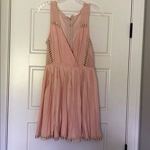 Pale pink Luxxel dress.